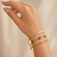 Meilleures ventes 2026 – Bracelets en acier inoxydable plaqué or 18 carats les plus populaires – Bijoux tendance géométriques pour femmes