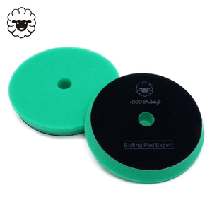 1000 cừu 6 inch màu xanh lá cây xe đánh bóng pad tự động chi tiết phụ kiện với cắt bọt xốp bền và hiệu quả - Product Image 1