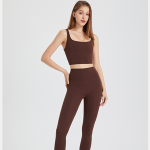 Top Deportivo Corto para Mujer al por Mayor con Doble Tirante Fino, Espalda Descubierta, Cuello Redondo, Sin Mangas, para Pilates, Correr y Fitness - Product Image 5