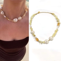 Collar de Conchas Irregulares y Exageradas de Alta Calidad para Verano, Joyería Hecha a Mano, Resistente al Agua, para Mujer