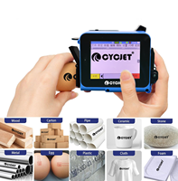 CYCJET Mesin Cetak Tangan Mini Pintar Ringan Portabel Printer Inkjet LOGO Kode QR Mesin Cetak Kecil