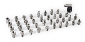Kit de raccords rapides en acier inoxydable 38 pièces, accessoires adaptateurs, ensemble de raccordement de tuyaux de remplacement, marque HSIN, adaptateur OEM - Product Image 5