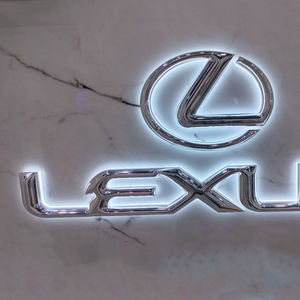 Utdoor-cartel de acrílico retroiluminado para coche, cartel de metal impermeable con logotipo publicitario, 3D. - Product Image 1