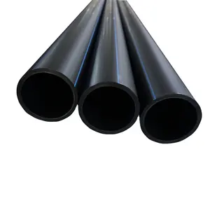 YAGENE large size diameter high quality low price black pe plastic hdpe water pipe with great working pressures