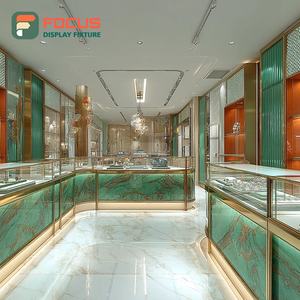 Luxury Luxury Jewelry Store Furniture Polished Surface Brand Store Jewelry Cabinet - Product Image 1