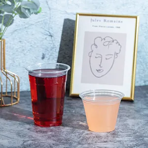 China Biggest <strong>Disposable</strong> <strong>Drinkware</strong> Factory Vasos De Plastic Desechables Beverage Juice 8 9 oz clear Plastic Cups - Product Image 2