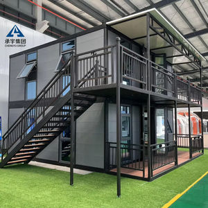 Dobrável 40ft 20 Dupla Camada Prefabricada Expansível Container Casa Villa Móvel Pré-fabricada Casa 3 Quarto Com Cozinha - Product Image 1