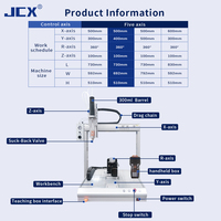Robot Dispensador de Pegamento de Silicona de Alta Precisión, Automático, Giratorio, de Escritorio, Multi-5 Ejes, para PCB LED