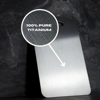 Planches à découper en métal personnalisées écologiques et réutilisables, logo personnalisé, planche à découper rectangulaire en acier inoxydable pour la cuisine