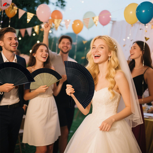 พัดมือขา<span class=keywords><strong>ย</strong></span>ดี พัดงานแต่งงานสไตล์ญี่ปุ่น ระดับ <span class=keywords><strong>2</strong></span> พัดซากุระ พัดไม้ไผ่ผ้าไหมประดับดอกไม้ - Product Image 6