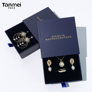 Custom Logo Jewelry <b>Gift</b> <b>Box</b> Paper Packaging for Rings <b>Earrings</b> Necklaces and Bracelets - Product Image 3