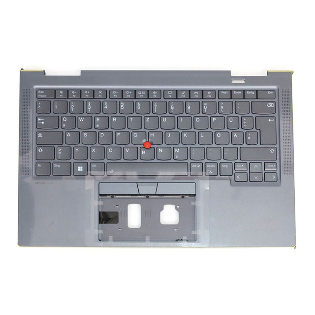 5M11H62418 Keyboard Palmrest Assembly for Lenovo ThinkPad X1 Yoga 8th Gen 21HQ 21HR German Layout Backlit Grey Replacement