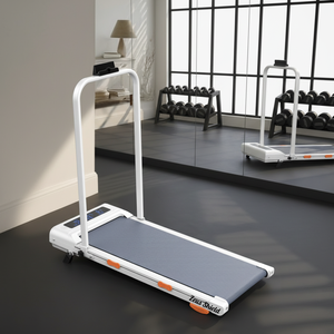 جهاز مشي كهربائي قابل للطي 2 في 1 مع مساند للذراعين للاستخدام المنزلي والمكتبي مع جهاز تحكم عن بعد، سرعة 1-8 كم/ساعة - Product Image 1