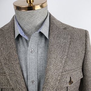 Nouveau élégant Tweed chasse fantaisie costumes laine tissus messieurs hommes vêtements costume meilleurs hommes costumes ensemble - Product Image 3