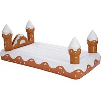 Matelas Gonflable Château de Noël pour Bébés et Enfants, Pliable, Convertible, Portable et Sûr, pour la Maison et l'Hôtel - Vente Directe Usine