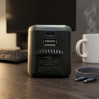 Adaptador USB Tipo C de Carga Rápida de 35 W con Enchufe de Viaje Plegable para Cámara y Auriculares, Amplia Compatibilidad con Dispositivos