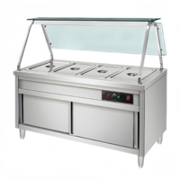 Premium kwaliteit professionele horeca apparatuur 3, 4, 5 en 6-pans roestvrijstalen vrijstaande bain-marie