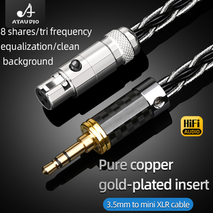 Câble audio ATAUDIO HIFI <span class=keywords><strong>Mini</strong></span> <span class=keywords><strong>XLR</strong></span> <span class=keywords><strong>Jack</strong></span> 3,5 mm/2,5 mm/4,4 mm/6,5 mm/<span class=keywords><strong>XLR</strong></span> vers <span class=keywords><strong>Mini</strong></span> <span class=keywords><strong>XLR</strong></span> 3 broches pour PC/Casque/Amplificateurs/MP3/Lecteurs - Product Image 6