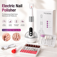 Perceuse à ongles électrique rechargeable, kit de polissage professionnel pour ongles, machine portable pour manucure et pédicure, pour ongles en gel et en acrylique