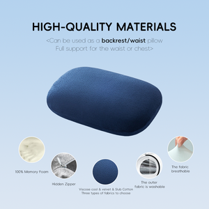 Bantal Peluk Multifungsi YUE RISE untuk Kantor & Rumah, Penyangga Leher Ergonomis untuk Meredakan Nyeri, Bantal Tidur Siang Busa Memori - Product Image 4