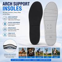 Semelles orthopédiques anti-fatigue respirantes et absorbantes en EVA pour le travail et la position debout