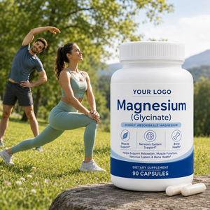 Cápsulas de Magnesio Glicinato, Fórmula Premium para el Cuidado de la Nutrición y el Bienestar, Relajación Muscular, Apoyo para el Sueño, Marca Privada - Product Image 1