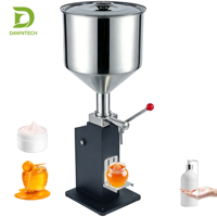 Remplisseur manuel semi-automatique de machine de remplissage de petite dose de pâte d'acier inoxydable A03 pour la crème, le shampooing et les cosmétiques