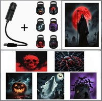 LED pour astronaute Papillon Projecteur Lumière Contrôle Tactile Halloween Citrouille Football ABS Nuit Chambre Décor pour Cadeaux d'Anniversaire