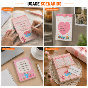 Custom Size Colorful Waterproof Sticky Notes Self Adhesive <b>Memo</b> <b>Pads</b> Cute Decorative Notepads Stationery for Office and School - Product Image 3