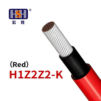 Maßgefertigtes Rot-Schwarzes Batterie-DC-Kabel 4mm2 6mm2 Industrielles Kupferkabel mit LSZH-Isolierung für Hochspannungs-Solaranlagen