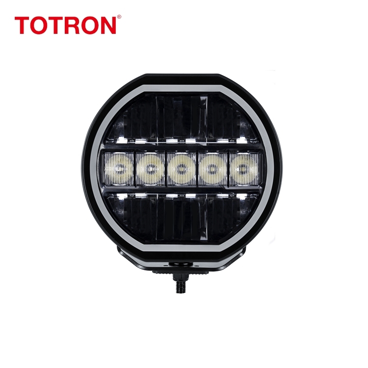 Bezel-less Dual-color DRL Off Road LED Working Light 7 Inch 6000K LED Driving Light for Truck