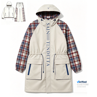 Chaqueta Cortavientos Oversize a Cuadros OEM al por Mayor con Estampado DTG Kornit, Estilo Streetwear, Proveedor de Moda, Corte Holgado Y2K Grunge