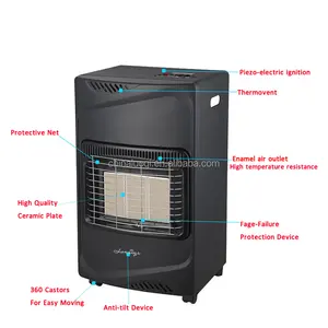 Wholesale gas heater bathroom-Burner best price Portable Cabinet LPG indoor natural infrared Gas Room Heater was fit for Living room and Bathroom