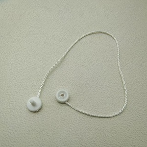 Eco-Friendly Disposable Round Hang <strong>Tag</strong> String Lock Fastener Garment Label Trims Ribbon <strong>Material</strong> with Snap Fastener - Product Image 3