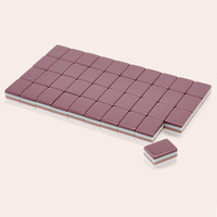 Set Permainan Mahjong Amerika Pastel Chinoiserie 160PCS Mauve Brown Mint Empat Lapis Akrilik Pagoda Oriental Hewan Hadiah Unik