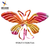 Nouveaux Ballons en Aluminium Colorés Or Argent Macaron Ailes d'Ange Papillon pour Décorations de Fête de Noël et d'Anniversaire pour Enfants