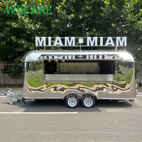 WECARE Mobile Foodtruck Ice Cream Café Bar Fast Food Truck Remolque De Comida Mobile Food Trailers Cuisine entièrement équipée