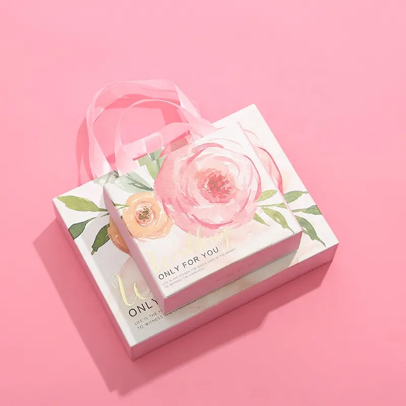 Benutzer definierte Schublade Typ tragbare Geschenk kosmetische Papier box Hochzeit Geschenk papier Verpackung