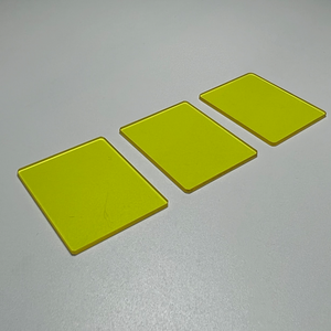 Filtros Ópticos 465-475nm, Filtros de Paso de Banda Larga, Filtros de Vidrio Óptico con Transmisión Amarilla, WQ-JB470, 95% de Transmitancia - Product Image 4