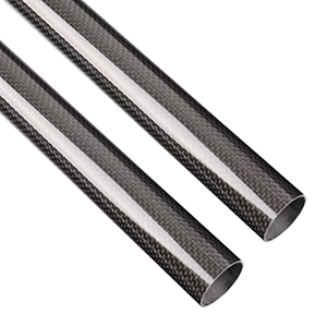 Tubos de Fibra de Carbono 100% Pura de 330 mm x 20 mm x 22 mm, Envueltos en Rollo 3K, Superficie Brillante, Bolsas para Cuadricópteros, Producto de Fibra de Carbono Tejida - Product Image 1