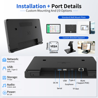 WF1109T RK3576S 4+64gb Tablet Android de 11 Pulgadas con PoE, Pantalla Táctil NFC para Reserva de Salas de Reuniones, Pantalla para Puerta de Oficina, Programación