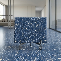 Comptoirs en pierre de terrazzo artificielle en polyuréthane PU blanc durable, style boîte en bois, 20 mm, JINGYAN, pour hôtels modernes, vente en gros