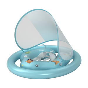 ที่นั่งว่ายน้ำแบบเป่าลมสำหรับเด็กได้รับการรับรองจากวัสดุที่ปลอดภัยต่อสิ่งแวดล้อมดีไซน์ให้แข็งแรงและพกพาได้เพื่อความสนุกในฤดูร้อน - Product Image 5