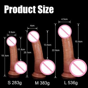 Masturbateurs vaginaux pour femmes, gode en Silicone épais Super doux avec ventouse, sangle pour éjaculation, jouets sexuels, gode de grande taille - Product Image 6