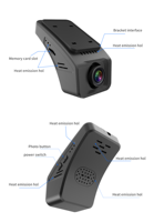 Auto Sight Nieuwe Dashcam Auto Black Box Enkelvoudige Lens Voor/Achter 1080P WDR Videorecorder met App-besturing en 18 Maanden Garantie