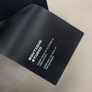 Étiquette personnalisée en coton naturel pour vêtements, en matériau EVA, impression UV, <span class=keywords><strong>accessoires</strong></span> de vêtements écologiques, étiquette de marque de luxe pour chaussures - Product Image 4