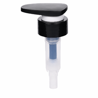 Pompe à lotion à ressort interne avec verrouillage par torsion, noire et transparente, 24/410 28/410 33/410, haute performance, écologique, distributeur personnalisé en gros