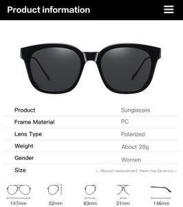 Nouvelle mode coréenne, lunettes de soleil rétro de luxe pour hommes, lunettes de soleil carrées polarisées avec logo personnalisé, lunettes de soleil semi-métalliques pour femmes - Product Image 4