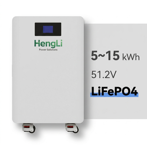 Système de stockage solaire domestique hors réseau mural de 5 kWh, batterie lithium-ion 51,2 V 100 Ah avec silicium polycristallin FBC-ULTRA - Product Image 2