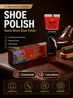 Betún para Zapatos Jinyang de 30g, Brillo Instantáneo, Fácil de Limpiar, Recubrimiento Uniforme, Cuidado del Calzado